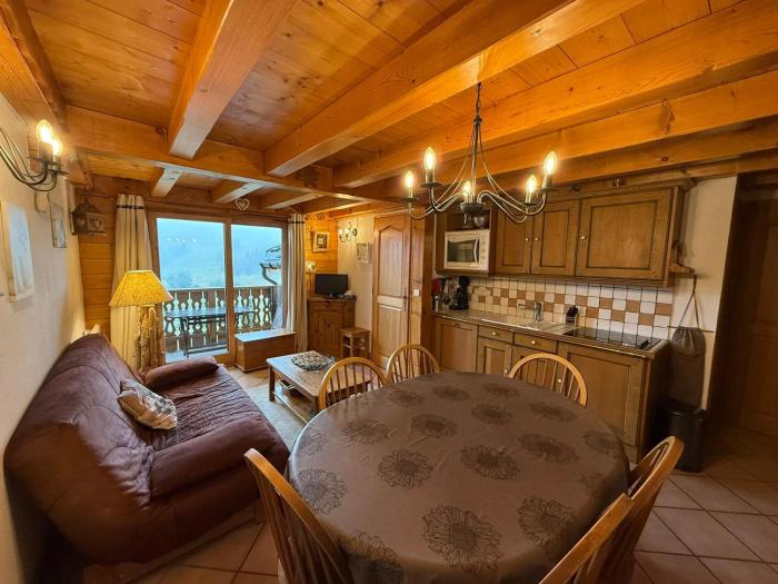 Appartement T3 Les Saisies, 6 pers, balcon, 2 sdb, casier à skis - FR-1-293-225