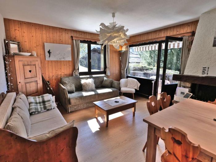 T2 rénové au Grand-Bornand avec balcon, parking et terrasse, 4 pers, proche village - FR-1-458-205