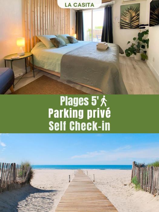 La Casita - Studio Confort avec Terrasse et Parking privé- La Grande Motte, Montpellier