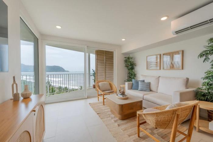 Serene and Modern Beachfront Condo with Ocean Views