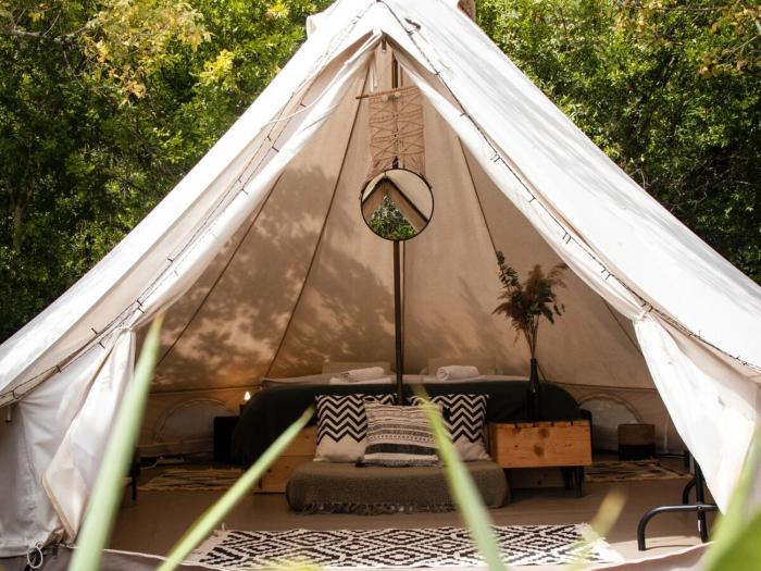 Entire house with large bell tent in Central Coast