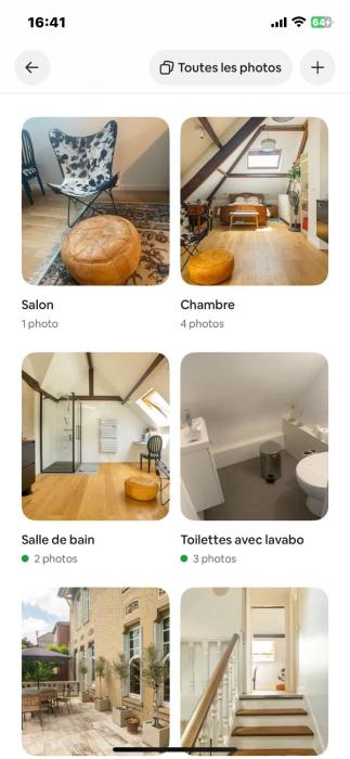 belle chambre moderne , avec douche équippement complet