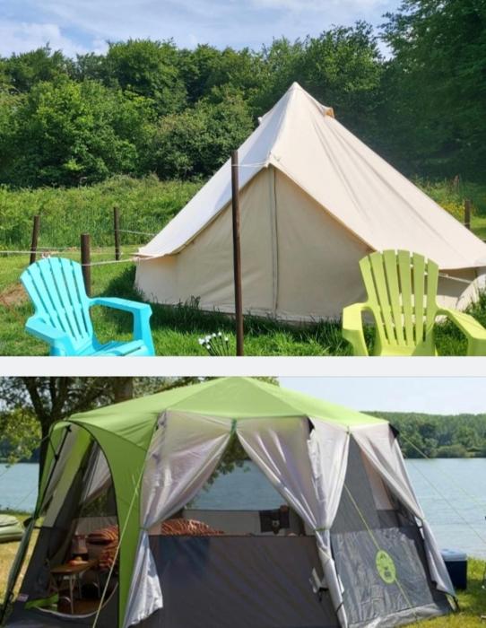 Glamping tents one of three to rent fully equipped private equipped kitchen tents too