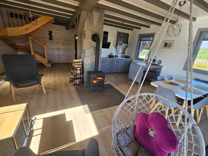 MILOCHÓWKA - dom drewniany bliźniak