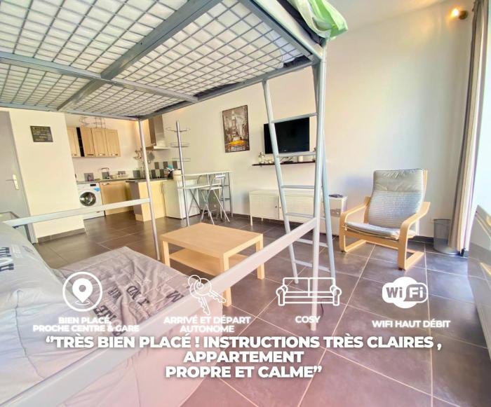 Bel Appartement Avec Parking à 2 pas et Climatisation