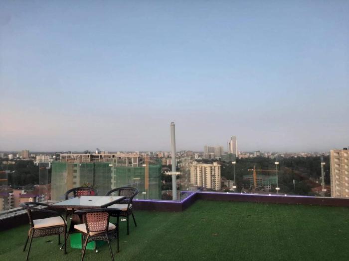 Executive two bedroom apartment in Kileleshwa which features heated swimming pool,gym and rooftop chillspot