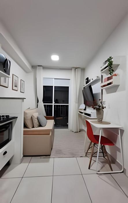 1107 Ponte Laguna, Pq Burle Marx, Apto 1 dorm e Varanda