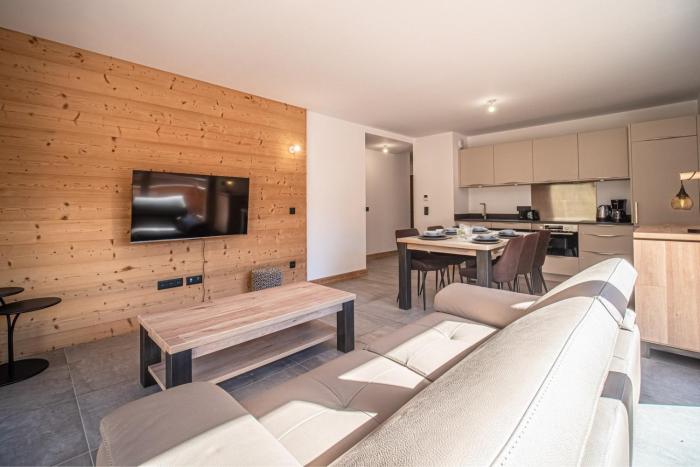 Montchavin appartement 6pers terrasse vue montagne