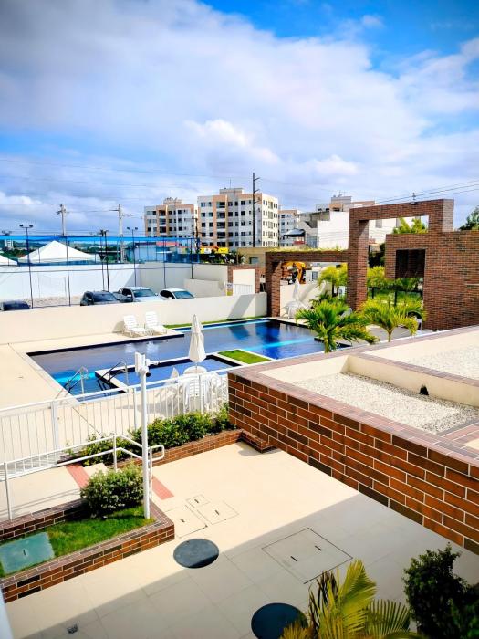 Apt confortável com piscina e varanda I Aruana