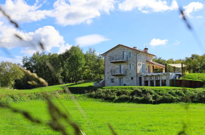 Villa Krug with 3 br and a pool immersed in nature near Buje