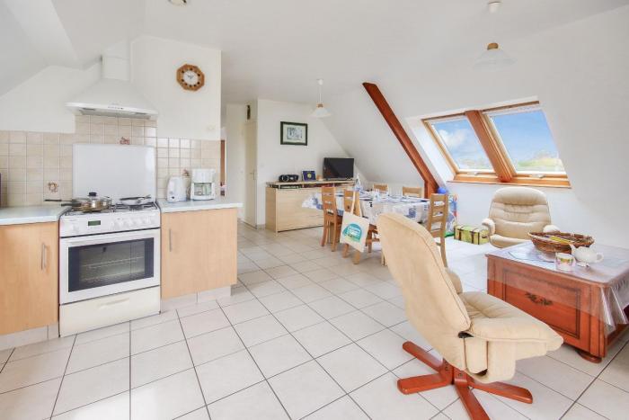 850m de la plage, appartement pour 5 avec jardin