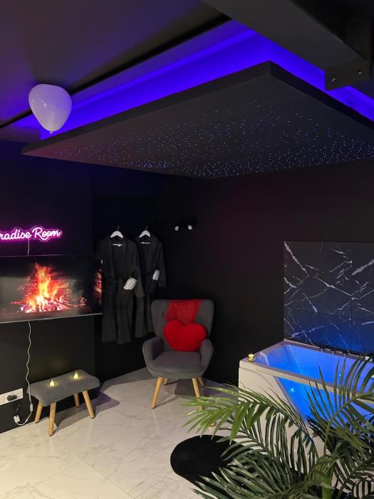 Luxueux appartement avec jacuzzi dans le centre de Macon ,snacking et cadeau