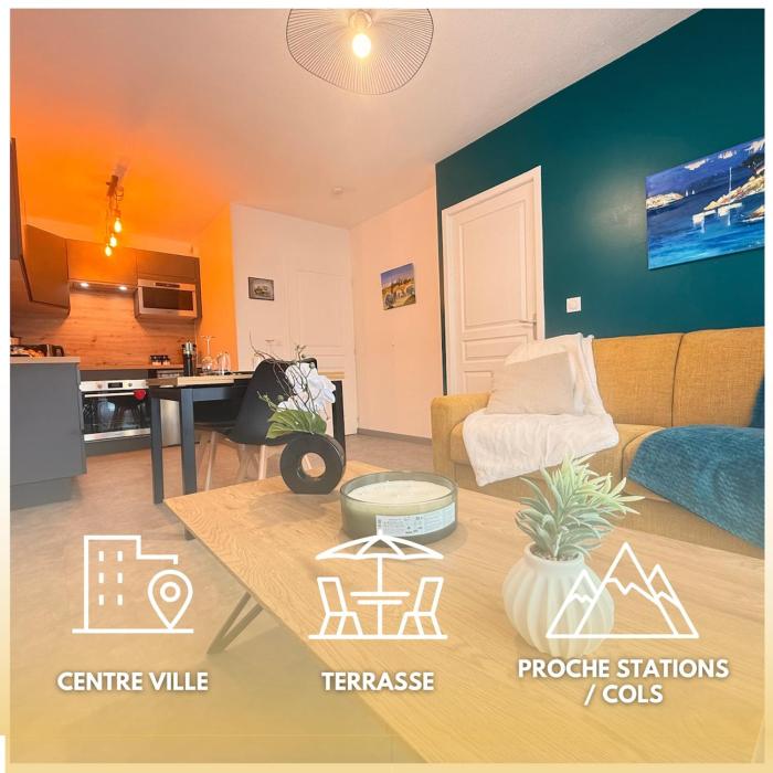 App 2-4 Proche Gare Terrasse Garage