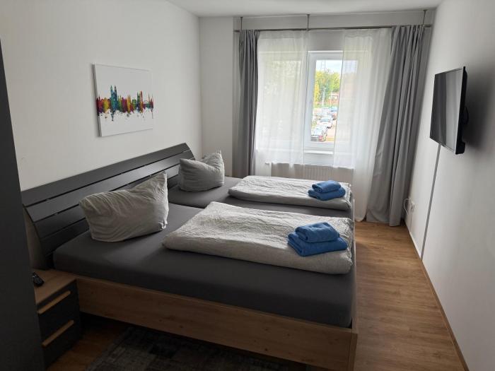 Tolles Apartment in Magdeburg-Salbke mit Balkon und WiFi