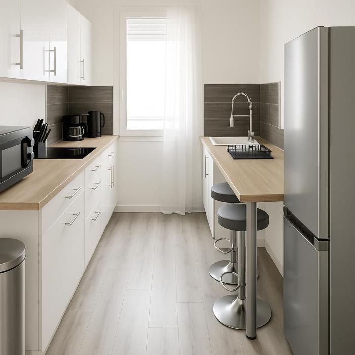 Beau T3 tout équipé avec grand écran et Wi-Fi performant