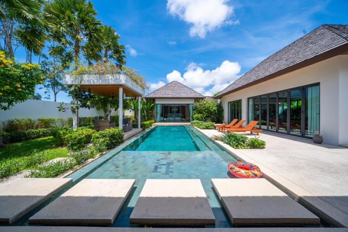 BangTao Luxury 5 Bedroom 1200sqm Modern Bali Style Holiday Villa Quiet and Private Large Private Pool Large Garden