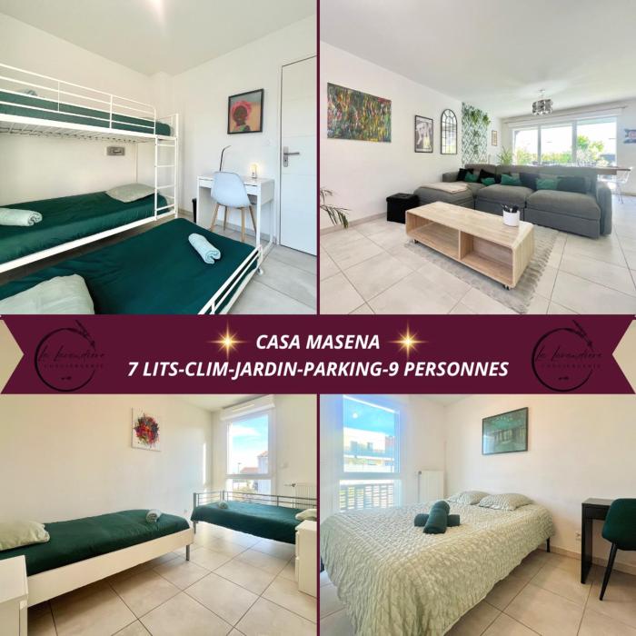 Casa Masena - 9 personnes, CLIM, Jardin, 7 lits, 2 WC