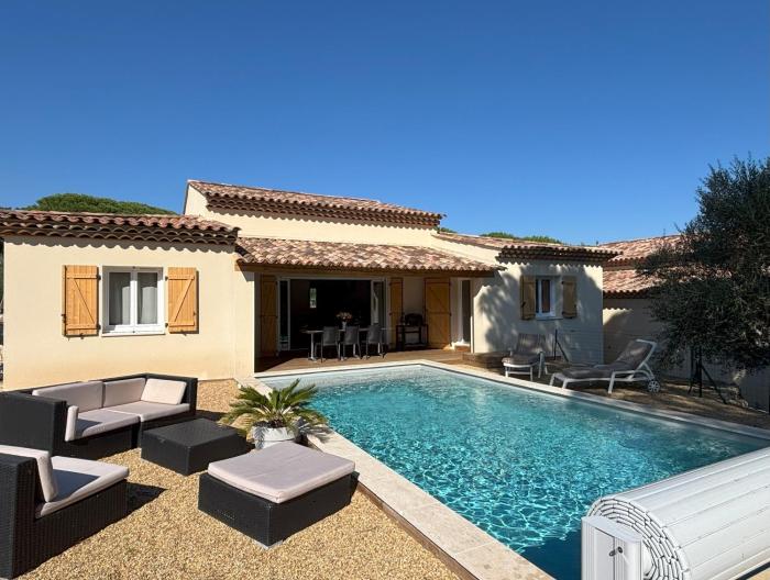 Plan de la Tour M1 - Villa 6 pers climatisée, 3 ch, piscine privée chauffée, nature & calme