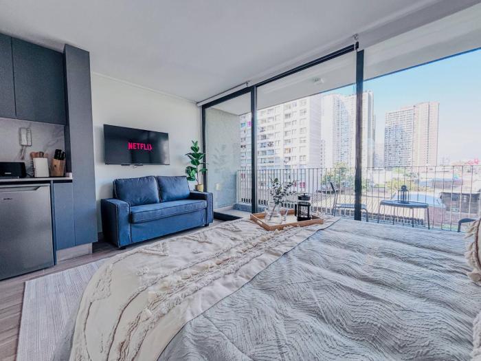 Chic studio Vista Cordillera, céntrico, Wifi