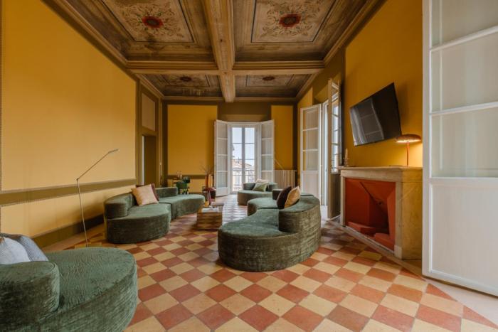 Unique Luxury Bologna Penthouse with Frescoes and Charm