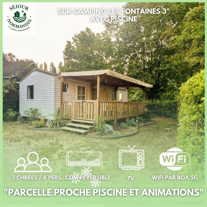 Mobilhomes 6 & 4 pers à Ivry La Bataille Clim TV Wifi terrasse & confort Paris Eure Gestion