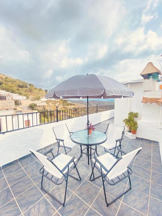 El nido del búho Soportujar Casa con terraza