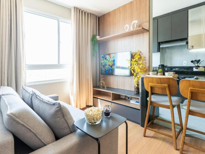 Apartamento sofisticado c vaga e vista Arena MRV