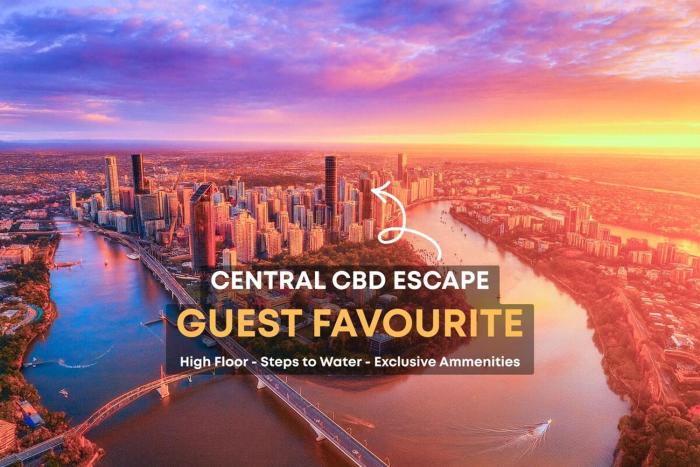 Centre CBD - Pool Spa Gym - Water View - Sleep 4
