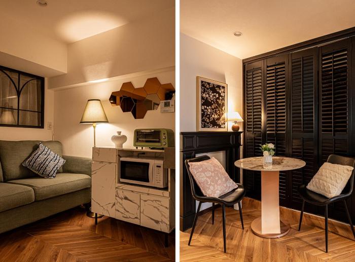 Within easy reach of Shinjuku bustling district 4 minutes walk from nearest station 2 room apartment with lift Suitable for families and groups