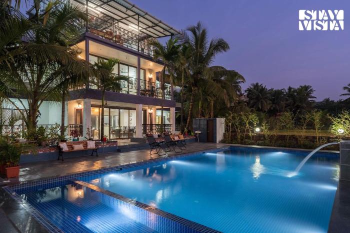 StayVista at Ocean Breeze with Bonfire & Pool