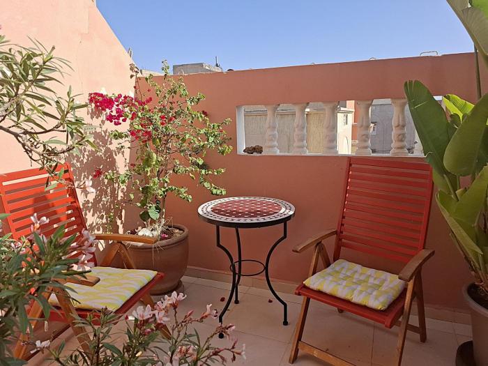 Appartement cosy avec terrasse et solarium
