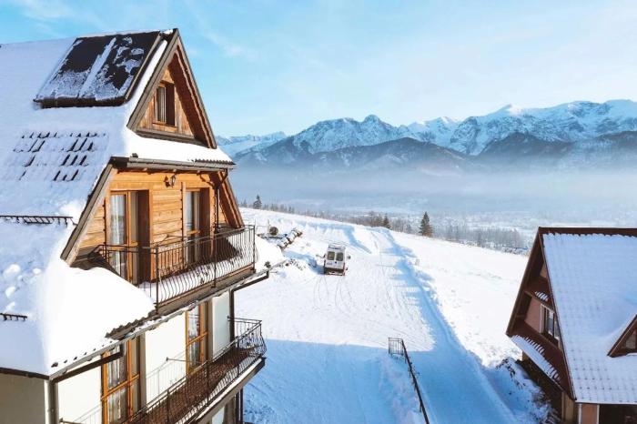 Zielony Domek Pokoje z widokiem na góry i sauną