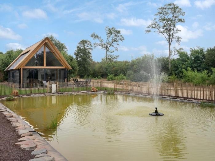 Modern lodge stay with pond view