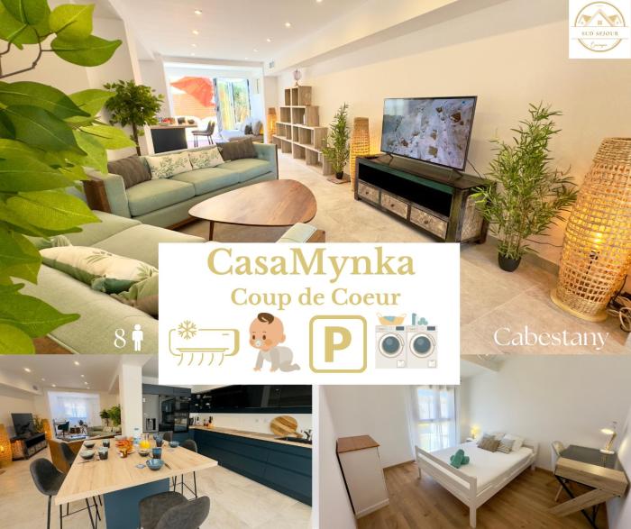 Casa Mynka - Calme - Clim réversible centralisée - Wifi - Bureaux - Parking - Equipements bébés- Sudséjourconciergerie