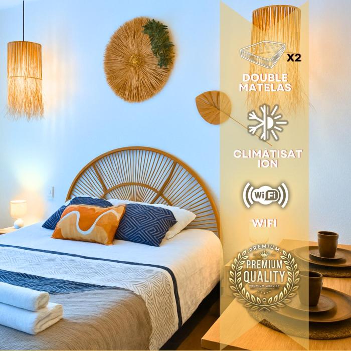 Angélique- Matelas confort - Clim - Wifi - Gare