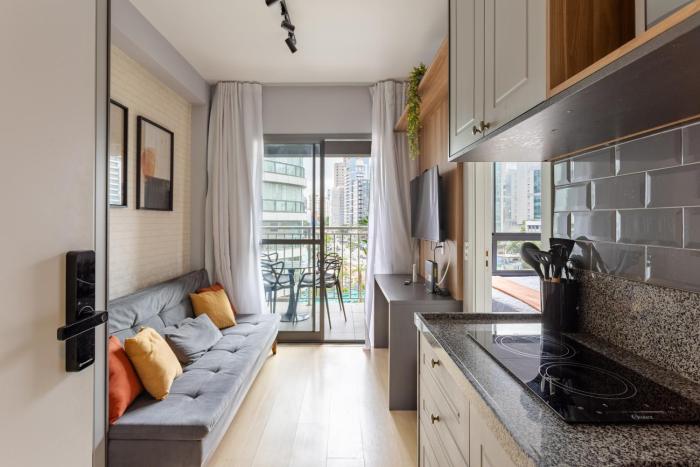 Nex One Itaim | Varanda | Gym | Portaria 24 horas