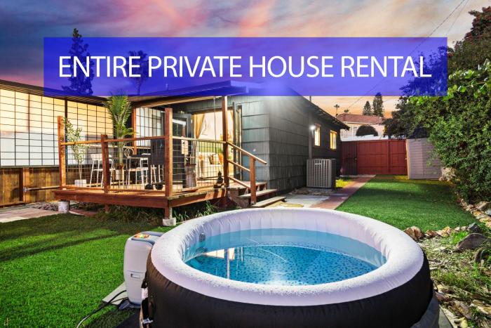 Entire Private Home with 1 Bedroom, King Bed, Hot Tub, Parking, View, Available Now