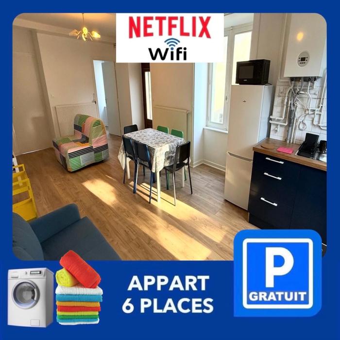 26 CHIC & COSY NOIRETABLE F2 55m2 WIFI SMART TV NETFLIX
