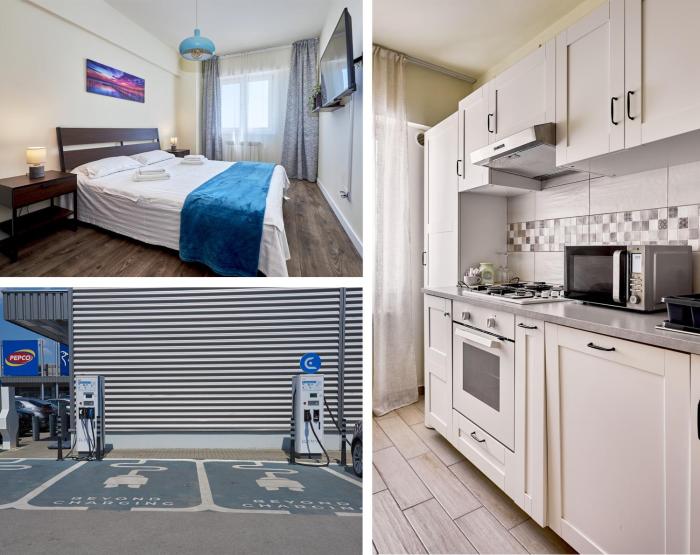 Konstanzer 103 - 2 camere, bucatarie, baie, parcare pazita, TV, Wi-Fi, utilat complet