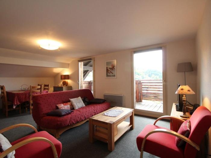 3 Pièces 6 Pers, Proche Pistes & Centre, Balcon Sud, Parking, Non-Fumeur - FR-1-572-158