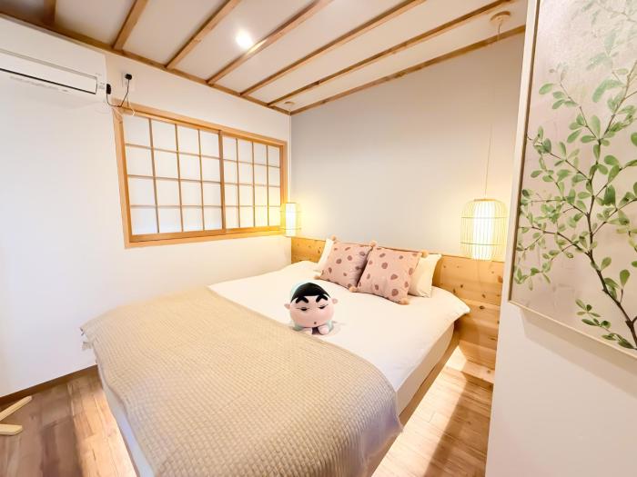 Tsuruhashi 2F Cute Character Style &3 Bedroom Apt for 6 &Near Enba Natural Onsen &Direct to Namba Nara USJ Nipponbashi
