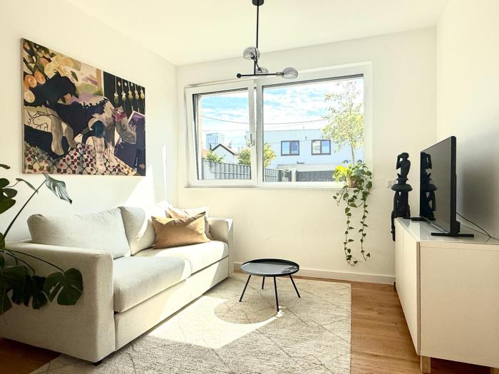 Modern Studio Gardenia_Gartenwohnung Alte Donau