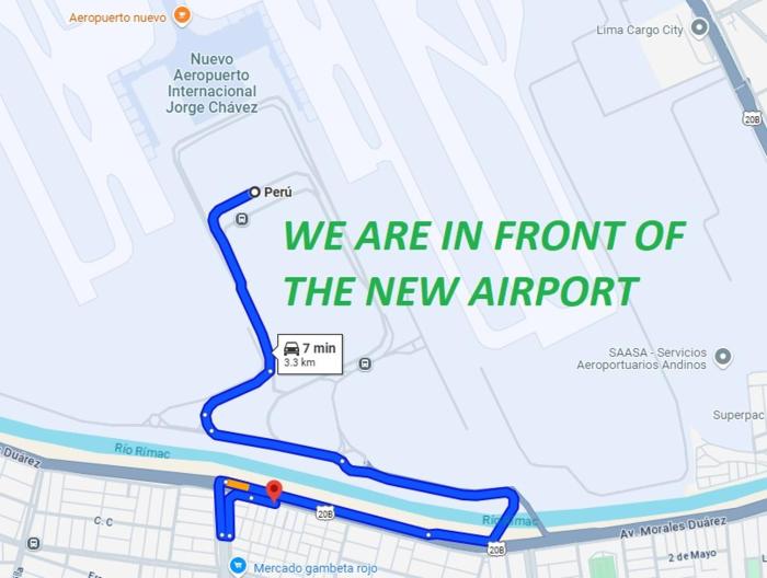 IN FRONT OF THE NEW AIRPORT Hospedaje - A y C Taxi Free - Airport - Apartment on the 1st Floor