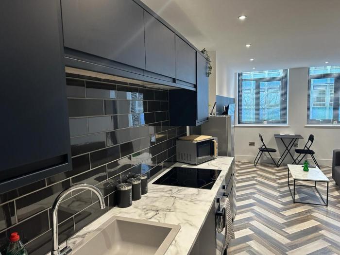 The Fortis Apartments - 1 Bed - WIFI - Videocom Entry - Close to Bus & Train Stations - Professionals, Contractors & Tourist Ready