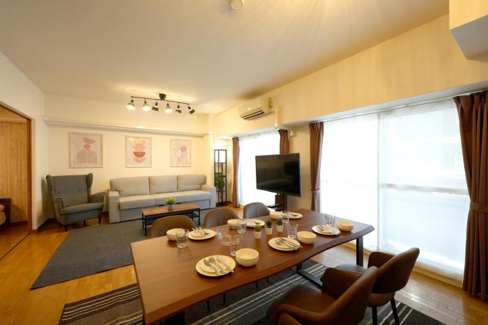 ポムドパン402 大阪中心街 道頓堀徒歩10分!!! 日本橋駅 徒歩10分 ホテルリネン使用