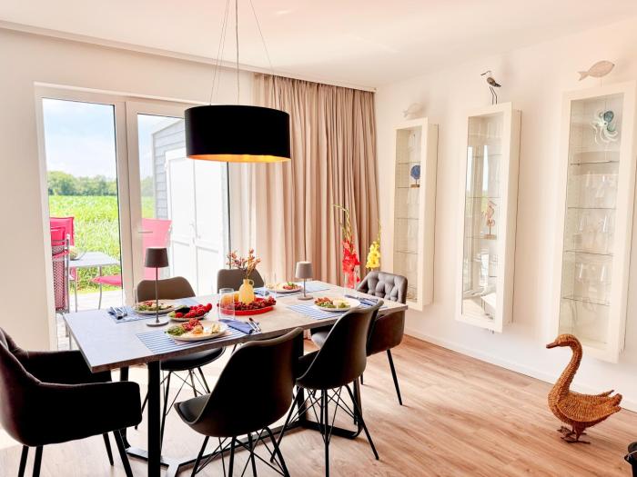 Gööskieker-ebenerdige Ferienwohnung mit 2 Schlafzimmern und großer Trrasse