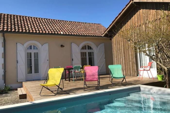 Villa Caprice à Andernos avec piscine chauffée