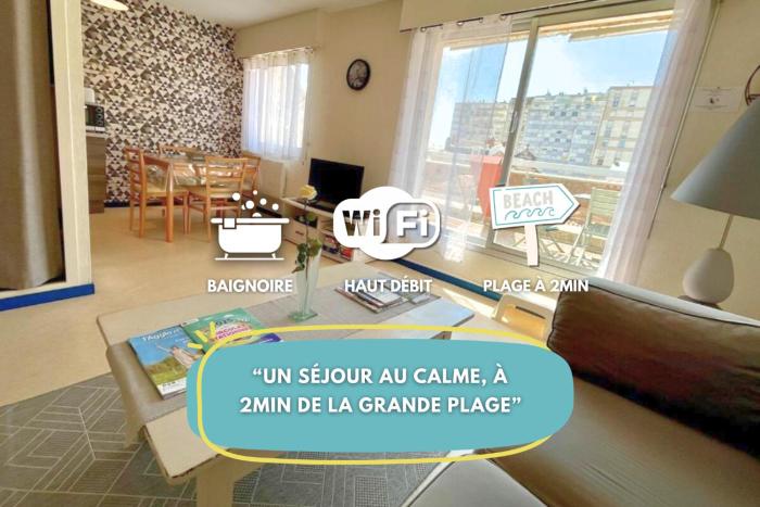 À 2 mn du Remblai, de la plage et des commerces