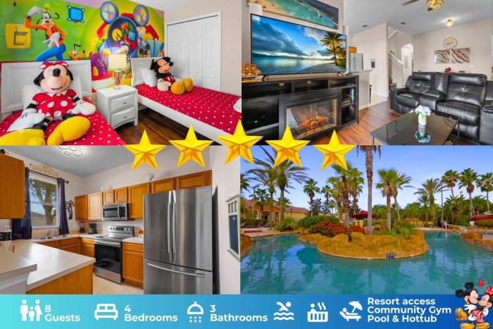 Charming 4 bed 3 bath Home in Regal Palms Resort