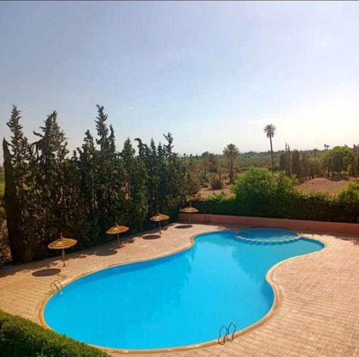 Appartement 2 chambres, piscine, vue palmeraie